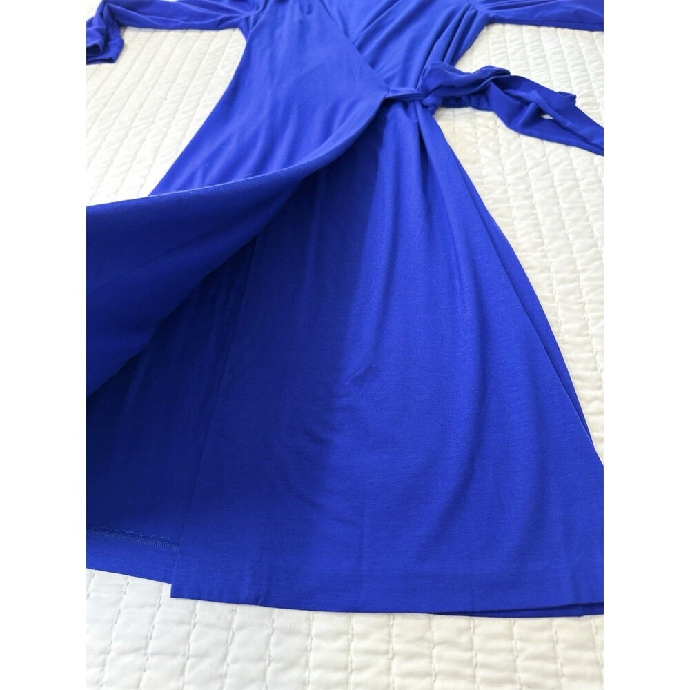 Diane von Furstenberg New Julian Two Mini Cobalt Blue Wrap Dress Size 6 Iconic - Picture 7 of 16